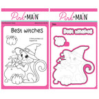 Pink and Main August Cat Clear Stamp and Die Set