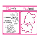 Pink and Main August Mouse Clear Stamp and Die Set