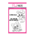Pink and Main August Mouse Clear Stamp and Die Set image 1