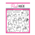 Pink and Main Autumn Bear Clear Stamps pm0813