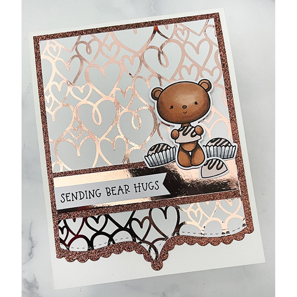 Pink and Main BEAR HUGS Clear Stamps PM0587 hugs