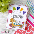 Pink and Main Balloon Alphas Clear Stamps PM0609 birds