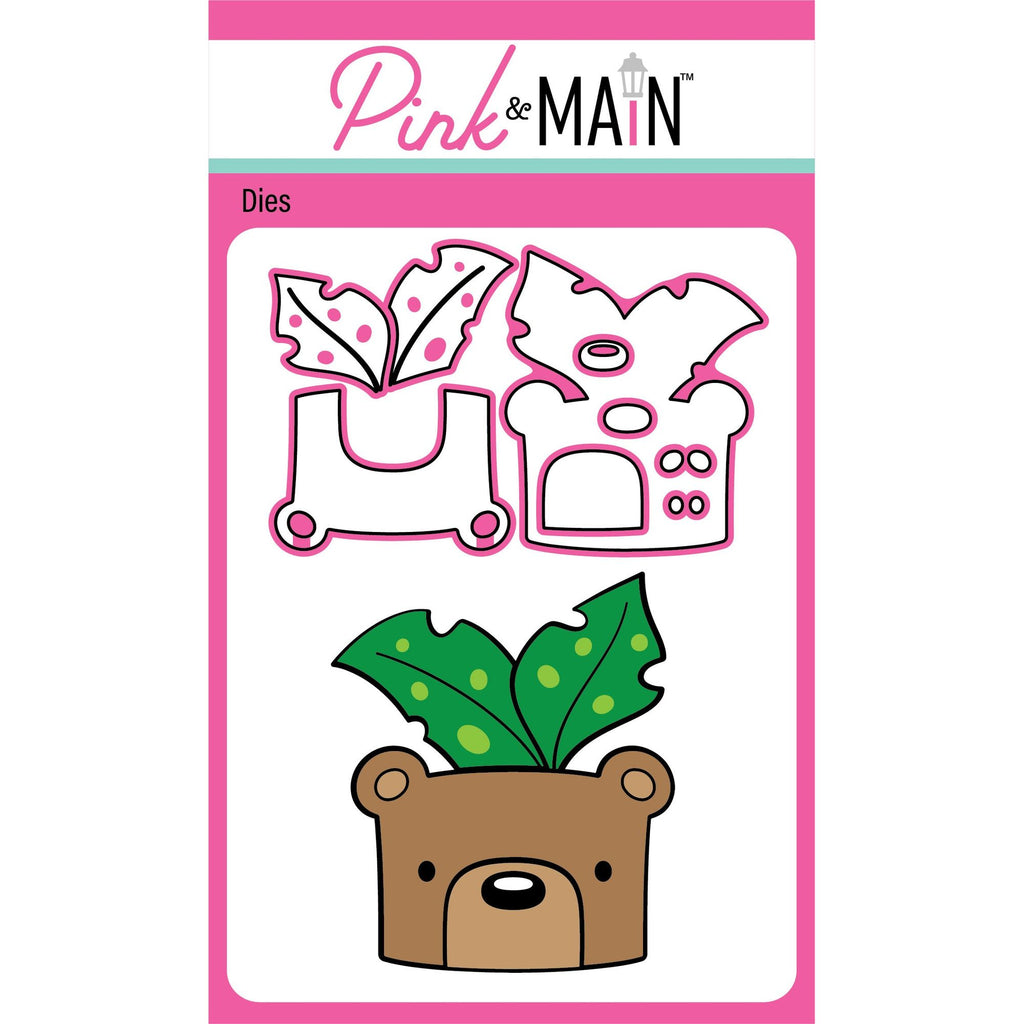 Pink and Main Bear Planter Dies pnm722
