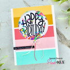 Pink and Main Best Birthday Ever Clear Stamps pm0776 shaker