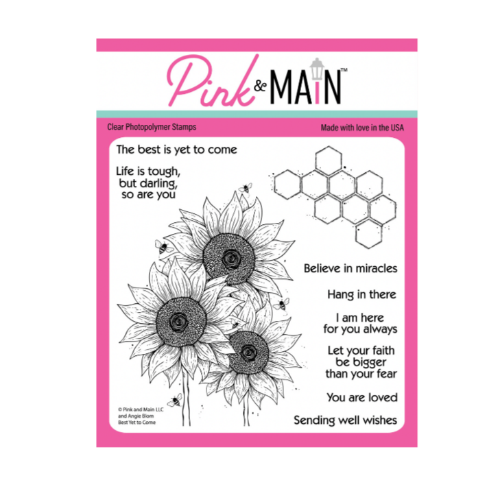 Pink and Main Best Yet To Come Clear Stamps pm0802