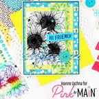 Pink and Main Best Yet To Come Clear Stamps pm0802 hi friend