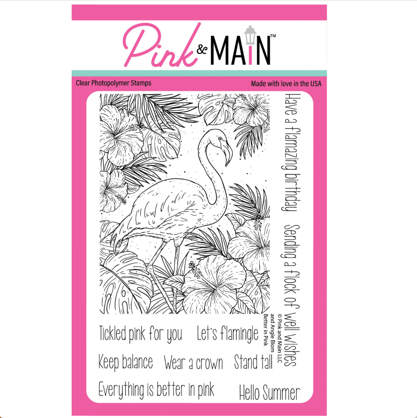 Pink and Main Better in Pink Clear Stamp and Die Set product image 1