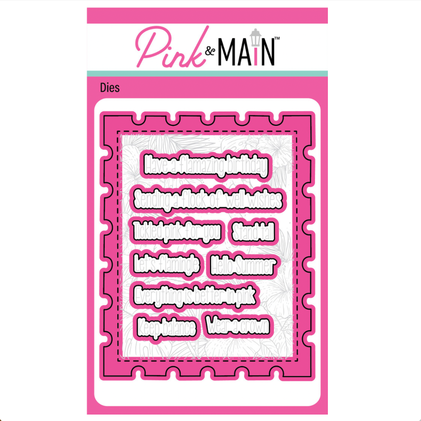 Pink and Main Better in Pink Clear Stamp and Die Set product image 2