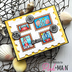 Pink and Main Better in Pink Dies pnm878 seashells hello summer card