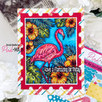 Pink and Main Better in Pink Dies pnm878 tropical flowers birthday