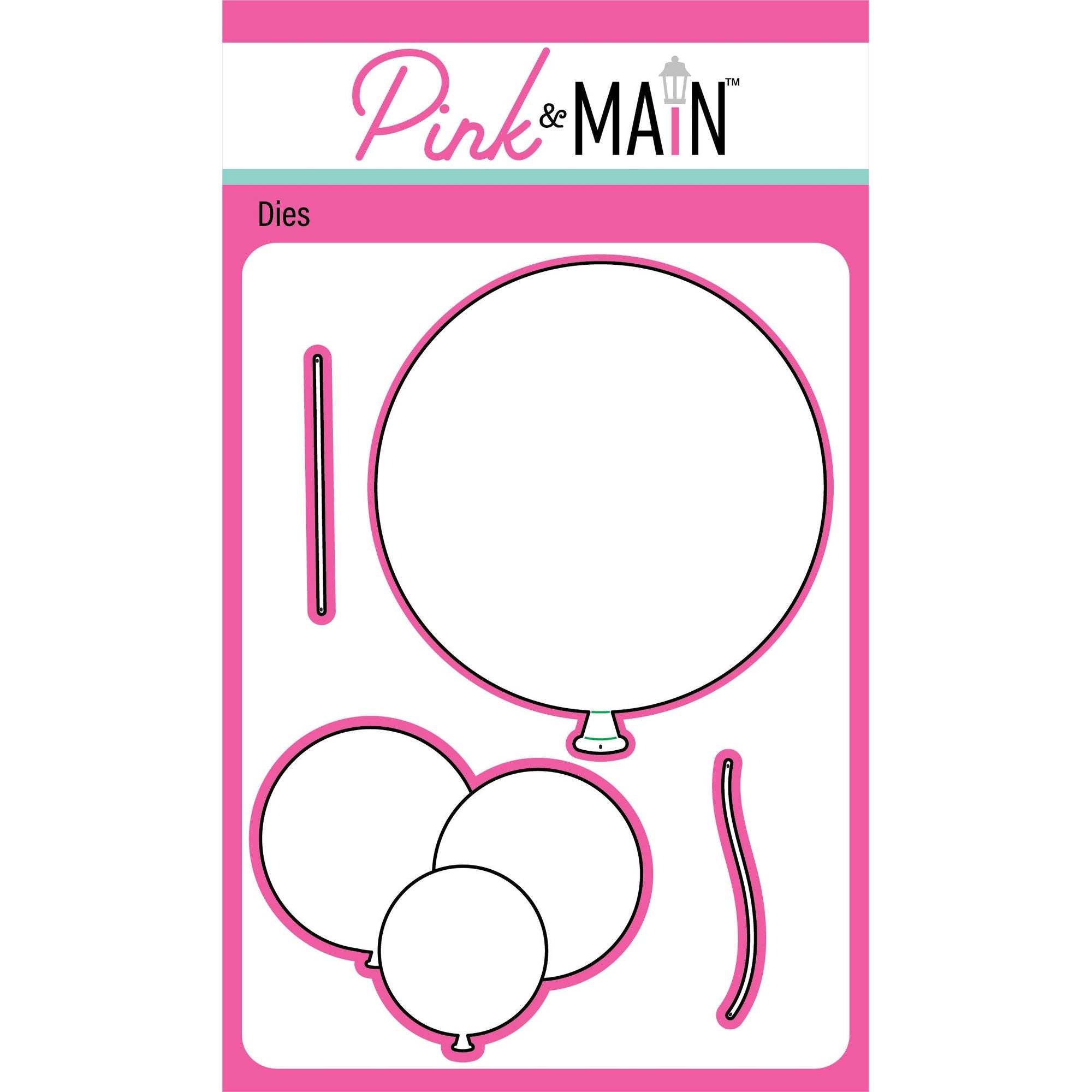 Pink and Main Big Balloon Dies pnm740
