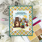 Pink and Main Big Bear Clear Stamp and Die Set honey
