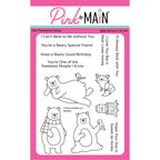 Pink and Main Big Bear Clear Stamp and Die Set image 1