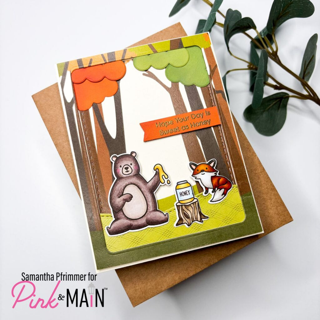 Pink and Main Big Bear Clear Stamps pm0740 fox