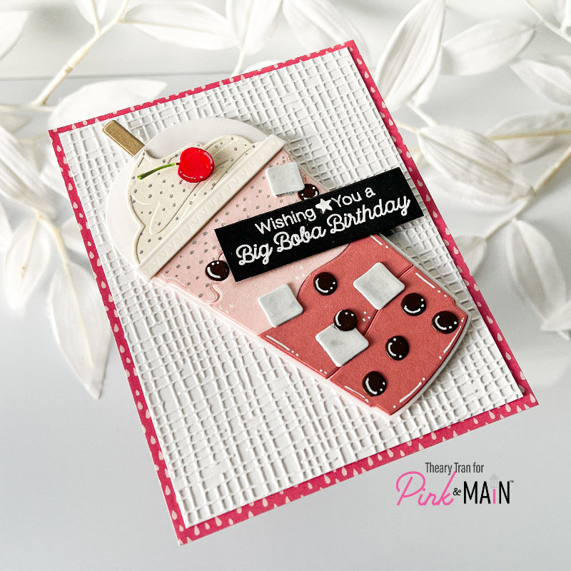 Pink and Main Big Boba Clear Stamps pm0840 birthday