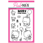 Pink and Main Birthday Friends Clear Stamp and Die Set image 1