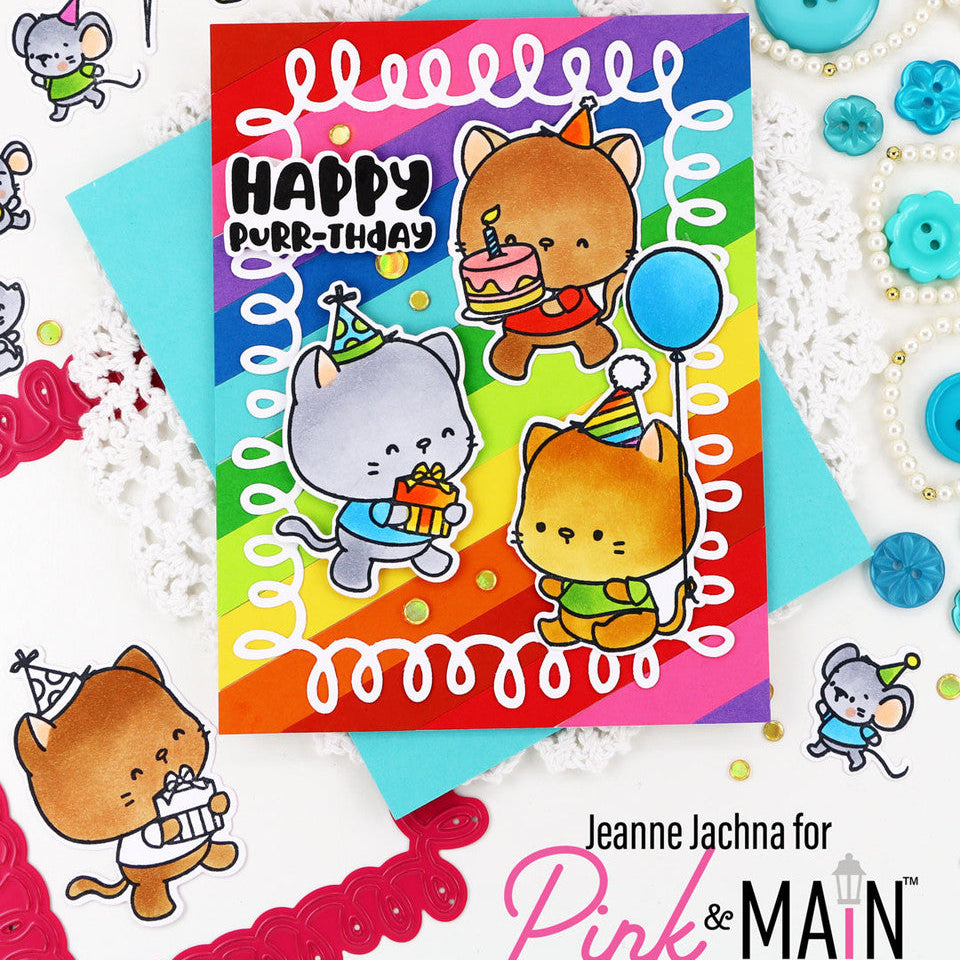Pink and Main Birthday Friends Dies pnm849 birthday party