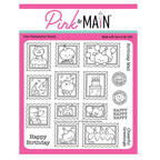 Pink and Main Birthday Postage Clear Stamps pm0862