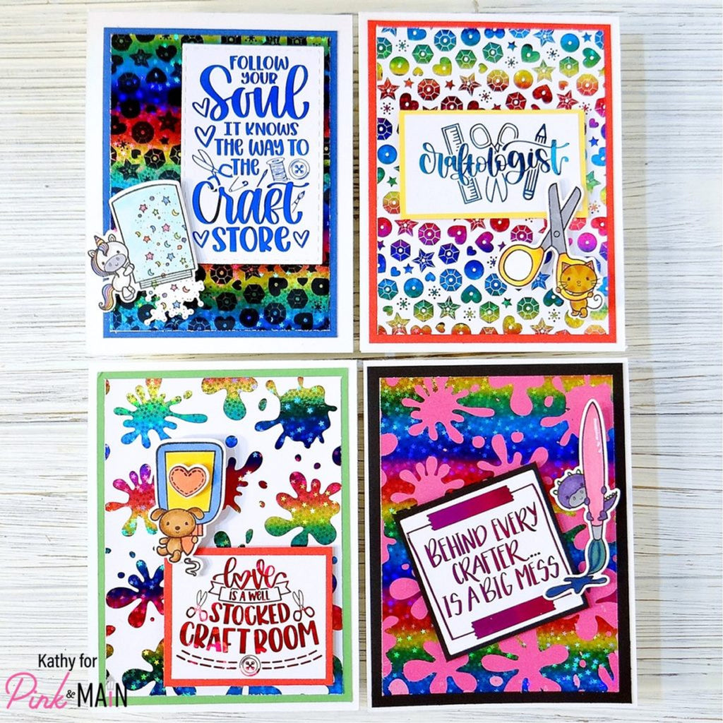 Pink and Main Black Toner Panels PMF032 rainbows