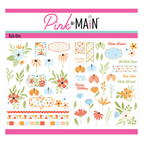 Pink and Main Blooms and Butterflies Rub-ons pmr020