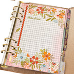 Pink and Main Blooms and Butterflies Rub-ons pmr020 journal