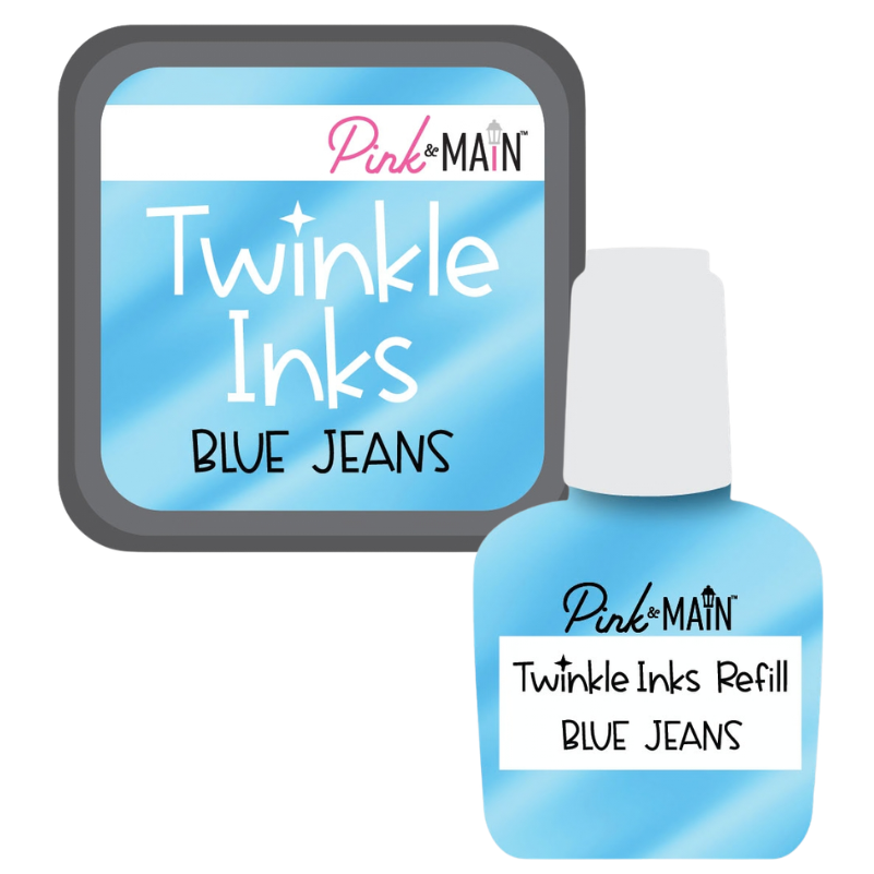 Pink and Main Blue Jeans Twinkle Ink Pad and Refill pmink105