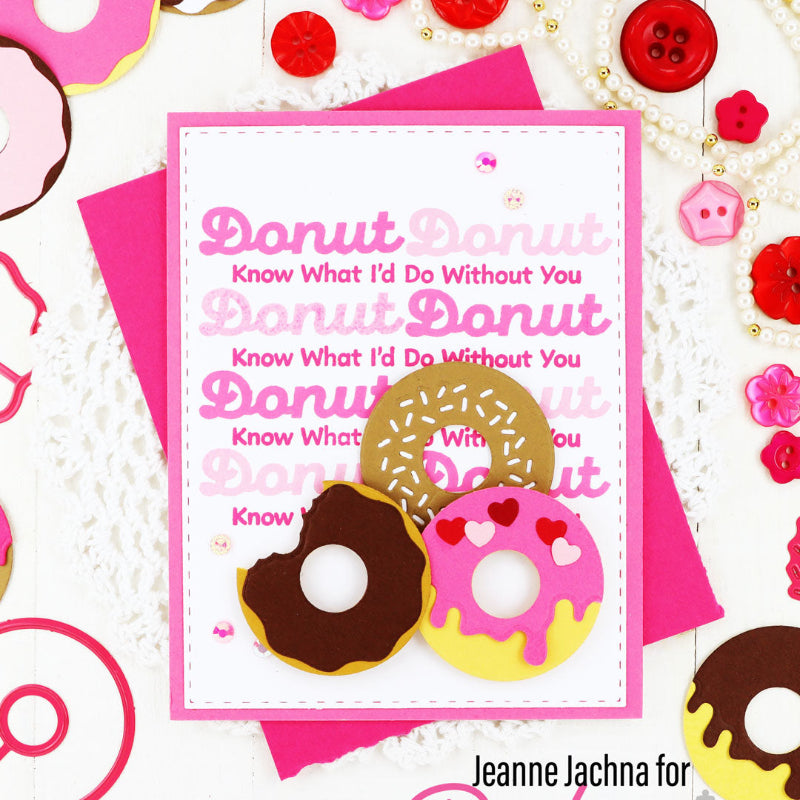Pink and Main Box of Donuts Dies pnm817 sprinkles