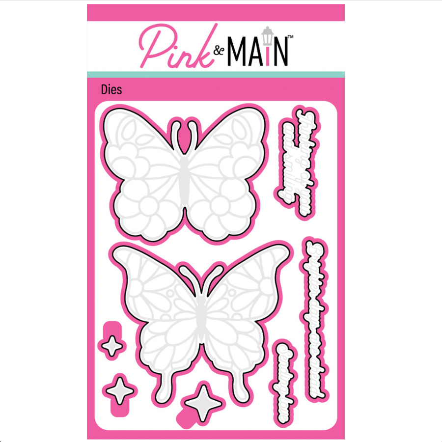 Pink and Main Brighter Days Clear Stamp and Die Set image 2