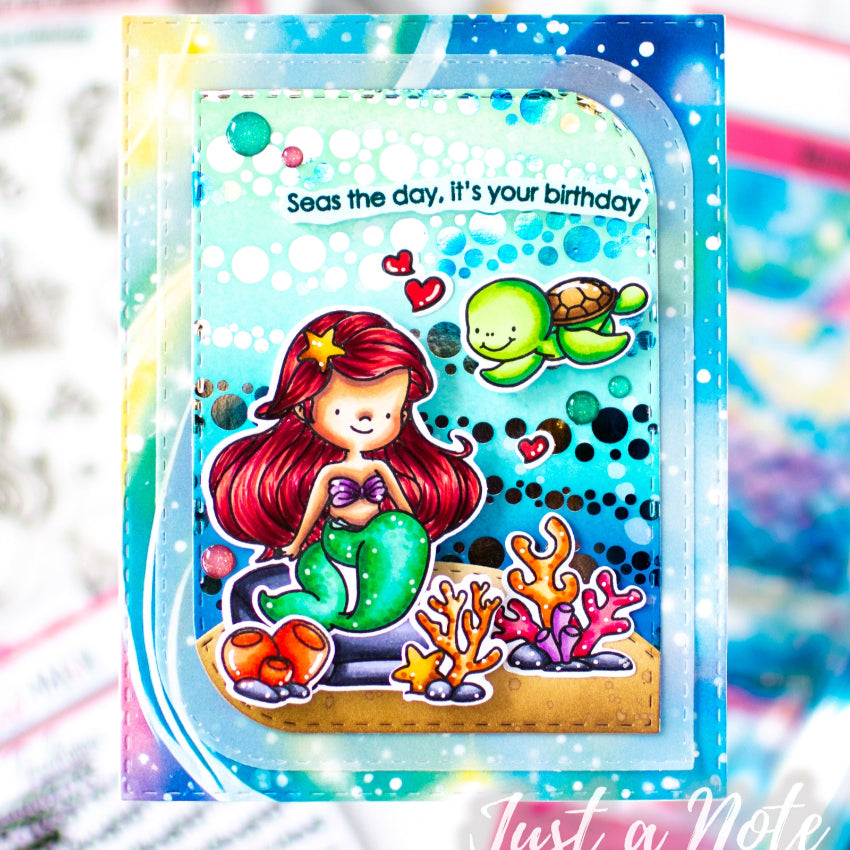 Pink and Main Bubbly Waves Foilables Panels pmf336 birthday