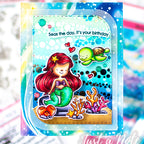 Pink and Main Bubbly Waves Foilables Panels pmf336 birthday