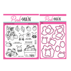 Pink and Main Bugs and Berries Clear Stamp and Die Set