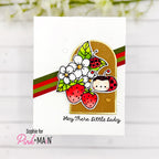 Pink and Main Bugs and Berries Clear Stamp and Die Set hey there
