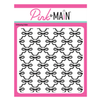 Pink and Main Bunch of Bows 6x6 Embossing Folder pmt111