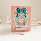 Pink and Main Bunch of Bows 6x6 Embossing Folder pmt111 goose reading