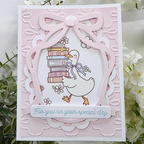 Pink and Main Bunch of Bows 6x6 Embossing Folder pmt111 happy birthday