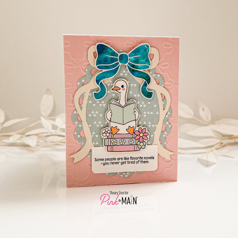 Pink and Main Bunch of Bows Foilables Cut Ups pmf402 goose reading