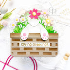 Pink and Main Bunny In The Basket Add On Dies pnm832 easter basket | color-code:ALT01
