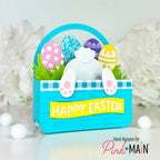 Pink and Main Bunny Tail Basket Add On Dies pnm833 blue basket