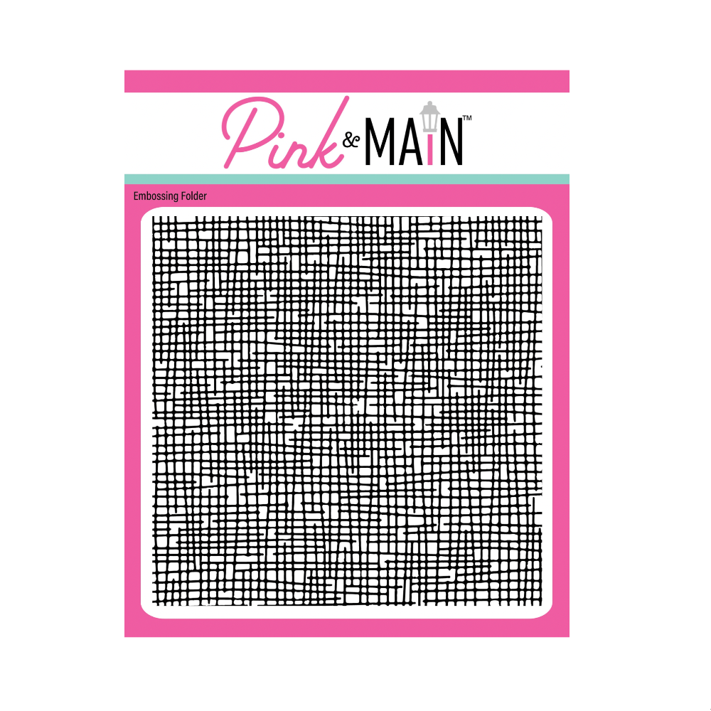Pink and Main Burlap Embossing Folder pmt103