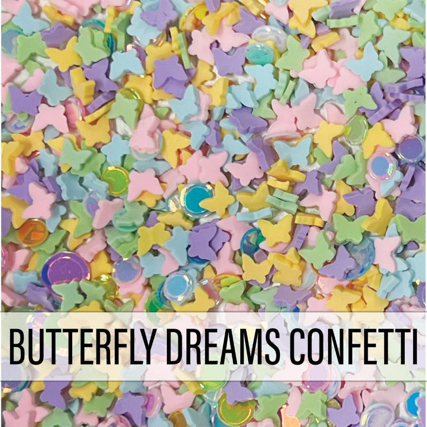 Pink and Main Butterfly Dreams Clay Confetti pme188