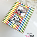 Pink and Main Calendar Cuties Clear Stamp and Die Set celebrate