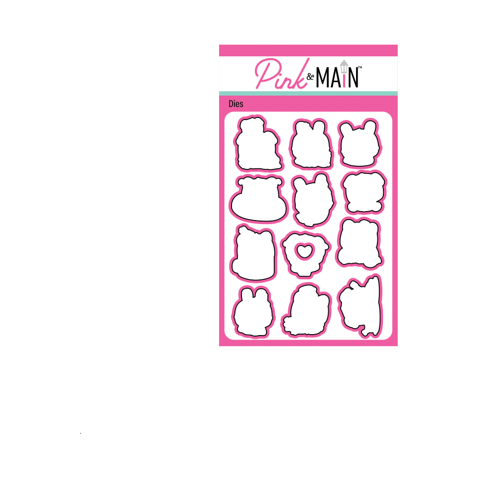 Pink and Main Calendar Cuties Clear Stamp and Die Set product image 2