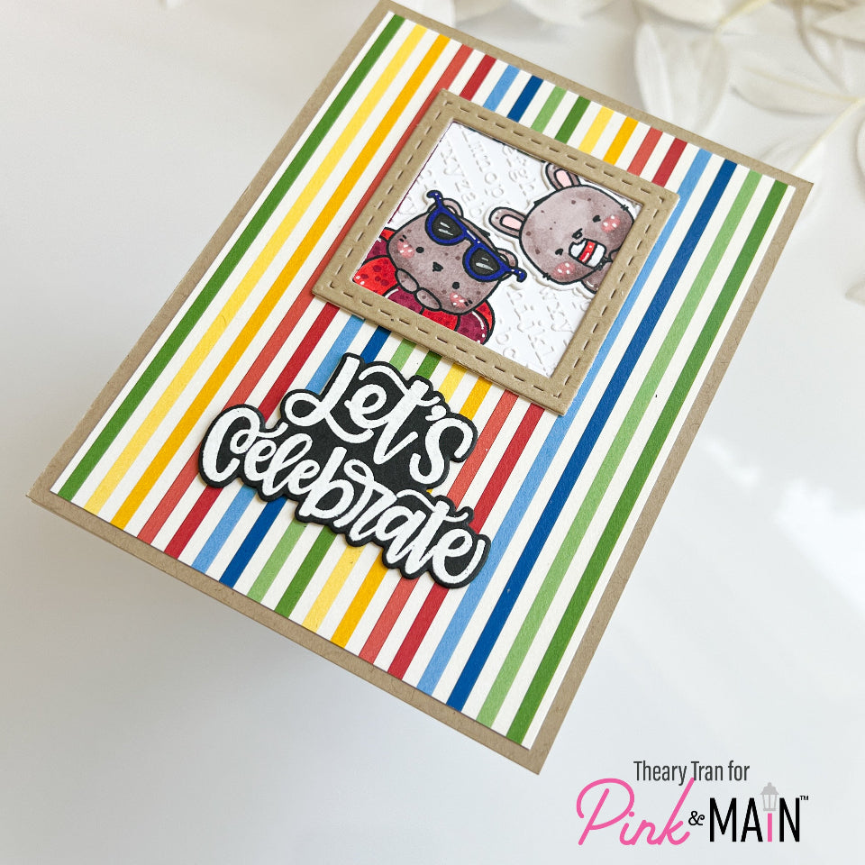 Pink and Main Calendar Cuties Clear Stamps pm0803 celebrate