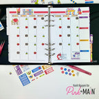 Pink and Main Calendar Journal Pages pmp171 gnomes