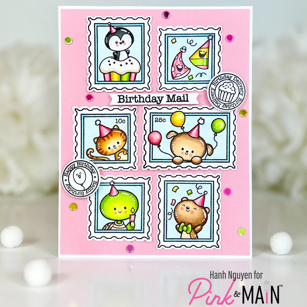 Pink and Main Candy Land Confetti pme195 birthday mail