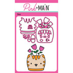 Pink and Main Cat Planter Dies pnm723