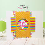 Pink and Main Cheerful Florals 8.5 x 5 inch Paper Pack pmp163 happy birthday