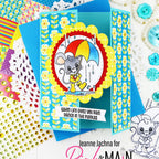 Pink and Main Cheerful Florals 8.5 x 5 inch Paper Pack pmp163 mouse