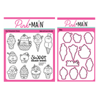 Pink and Main Chilly Treats Clear Stamp and Die Set