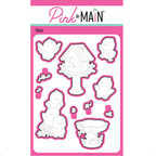 Pink and Main Chirp Chirp Hooray Clear Stamp and Die Set image 2